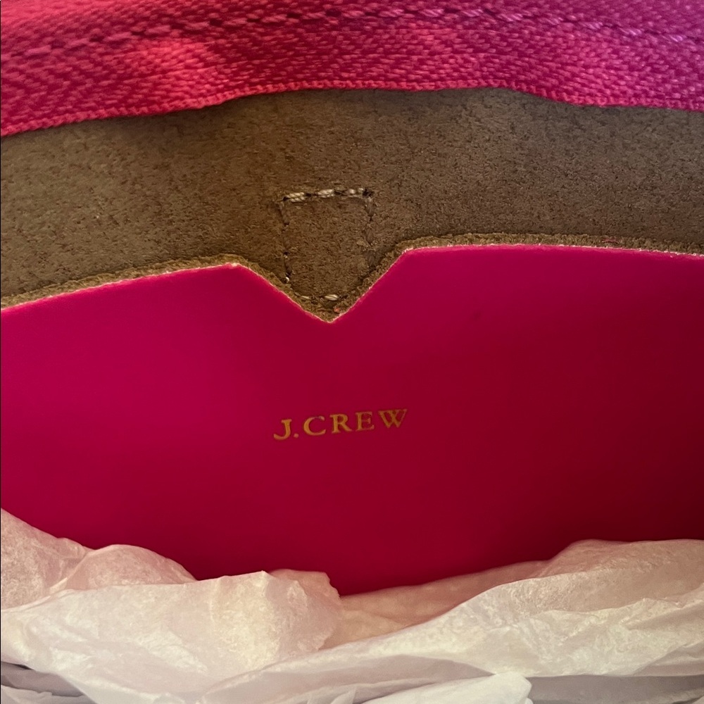 J. Crew Leather Vibrant Pink Crossbody Bag - Picture 2 of 12